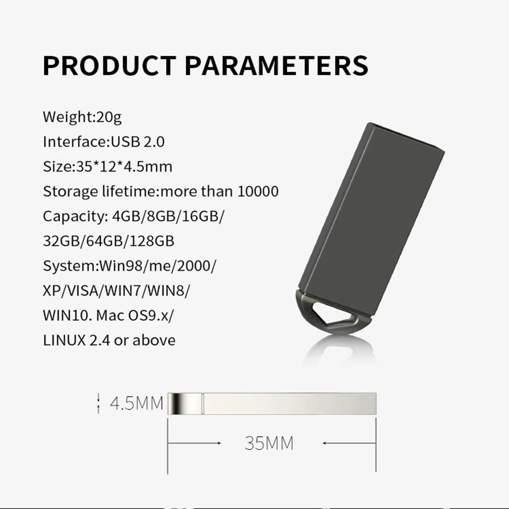 ZSUIT CTK USB Memory 16GB 64GB 128GB USB ３.0 Stick Pen Drive U Disk Memory Stick Metal Fall resistant Usb Flash Drive Zpaxo