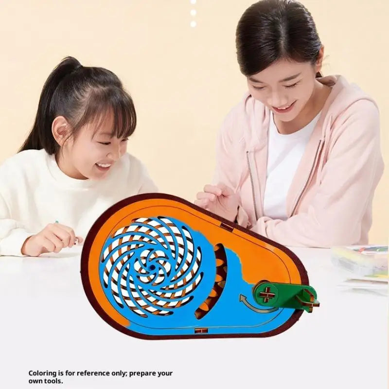 DIY Wooden Optical Illusion Spinner Kit – STEM Toy for Kids
