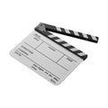 Professional Clapper Acrylic Clapboard Dry Erase TV Film Movie Director Cut Action Scene Clapper Board Slate with Pen Eraser Zpaxo Type 1