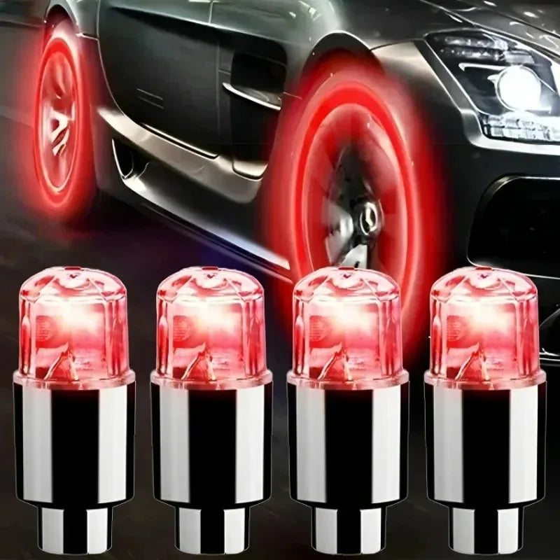 LED Tire Valve Cap Lights – Cars, Motorcycles & Bicycles