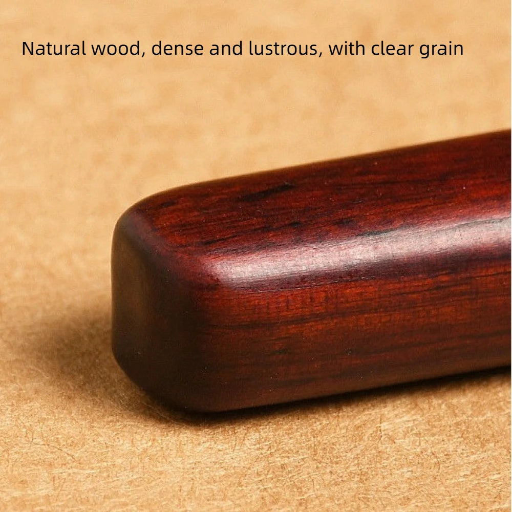 Chinese Rosewood Keychain Good Luck Cultural Symbol Black Sandalwood Zpaxo