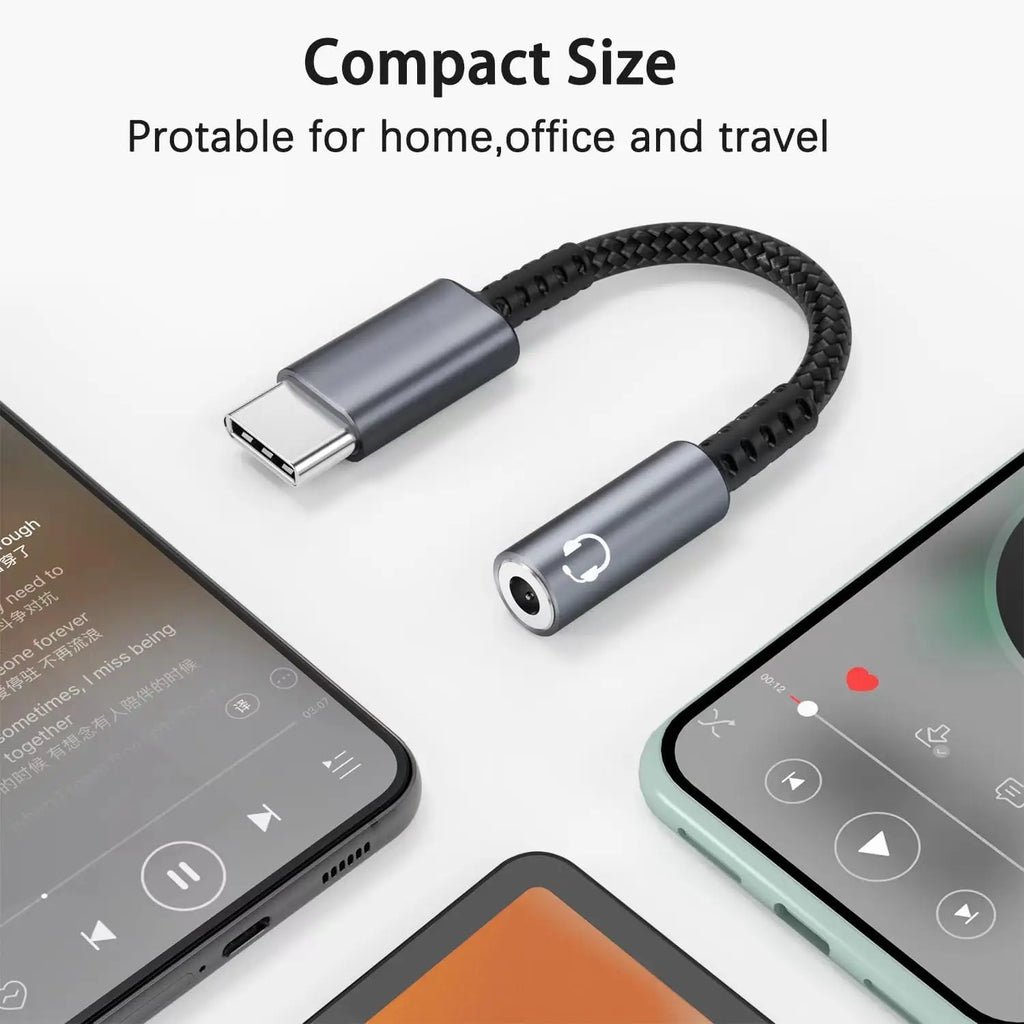 USB C Audio Adapter Female Headphone Cable Earphone Converter Iphone Zpaxo