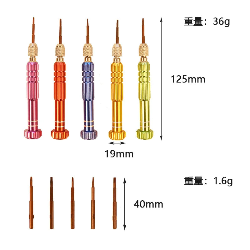5 In 1 Multifunctional Screwdriver Kit Eyeglass Watch Repair Kit Accessories For Mobile Phone Computer Tablet Disassembly Tool Zpaxo