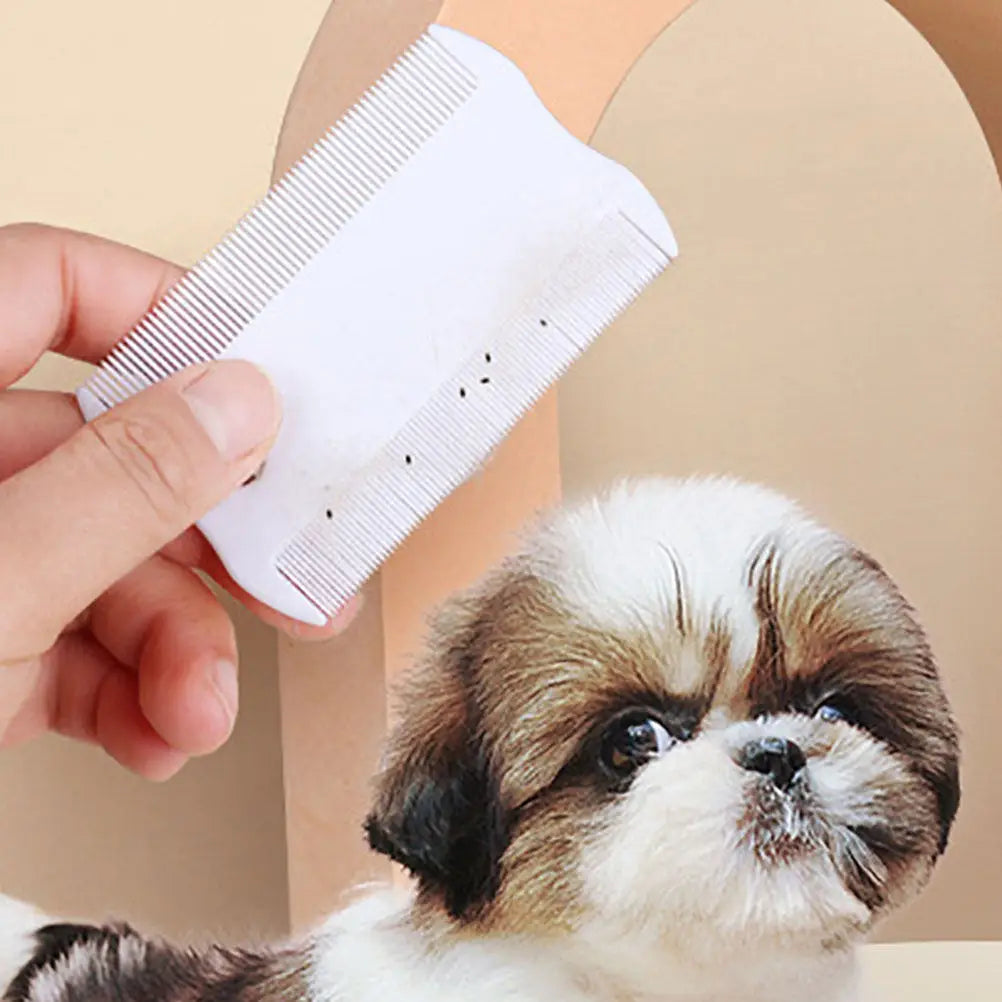 2Sets Pet Grooming Comb Dog Cat Removing Massage Brush Portable Fine