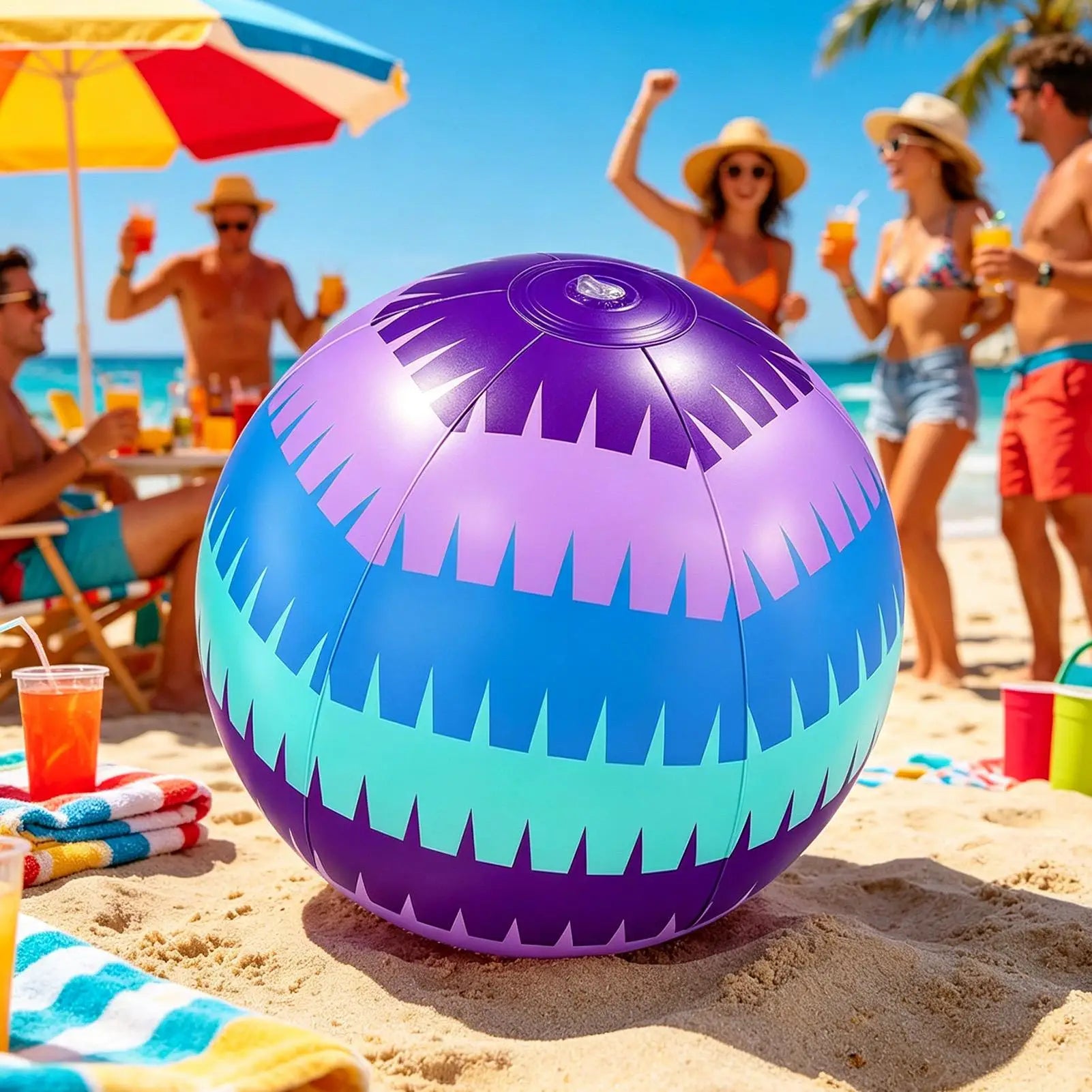 Beach Balls Pool Inflatable Outdoor Toy Party Ball Kids Boys Girls Zpaxo