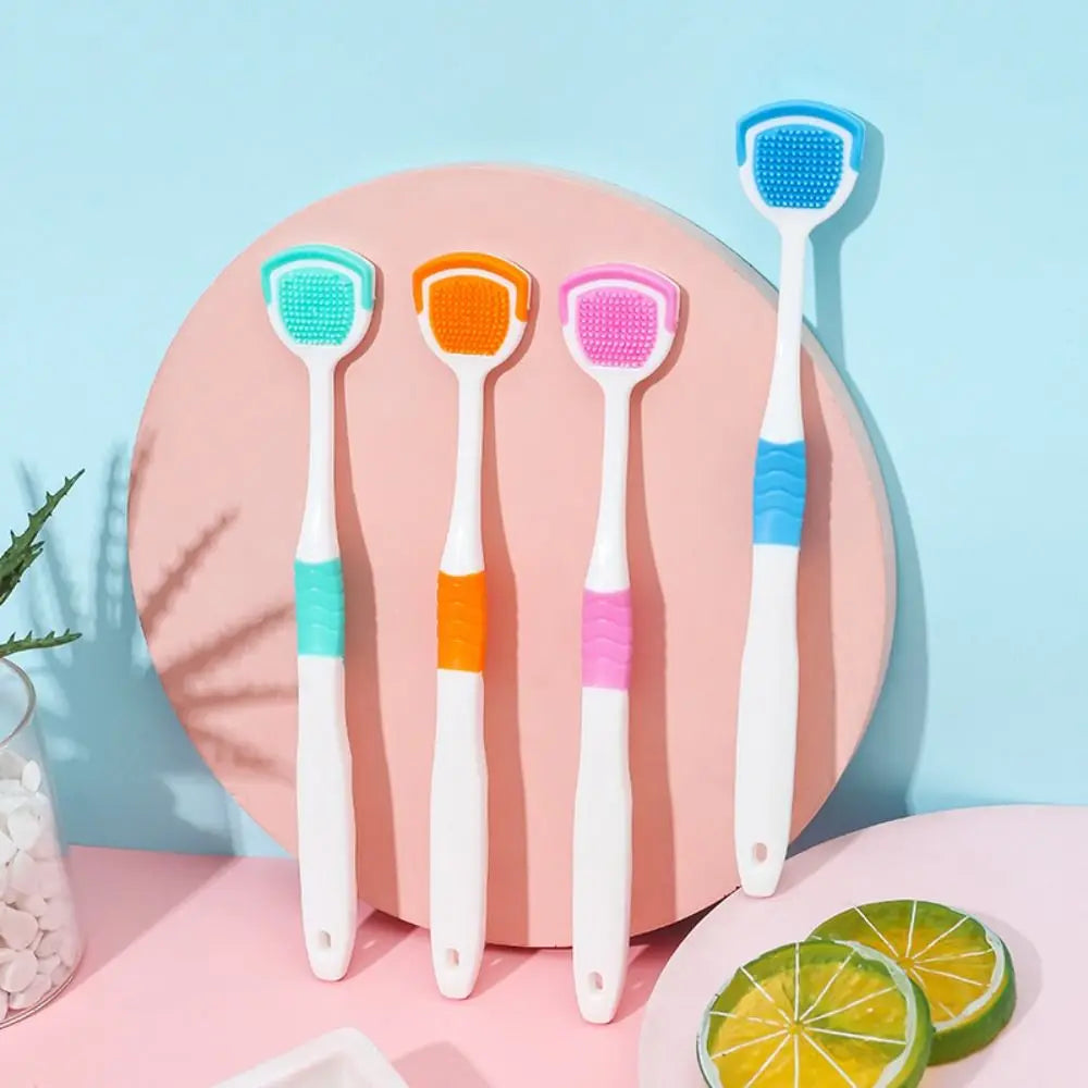 Lightweight Soft Silicone Tongue Scraper Hygiene Cleaning Cleaner Zpaxo