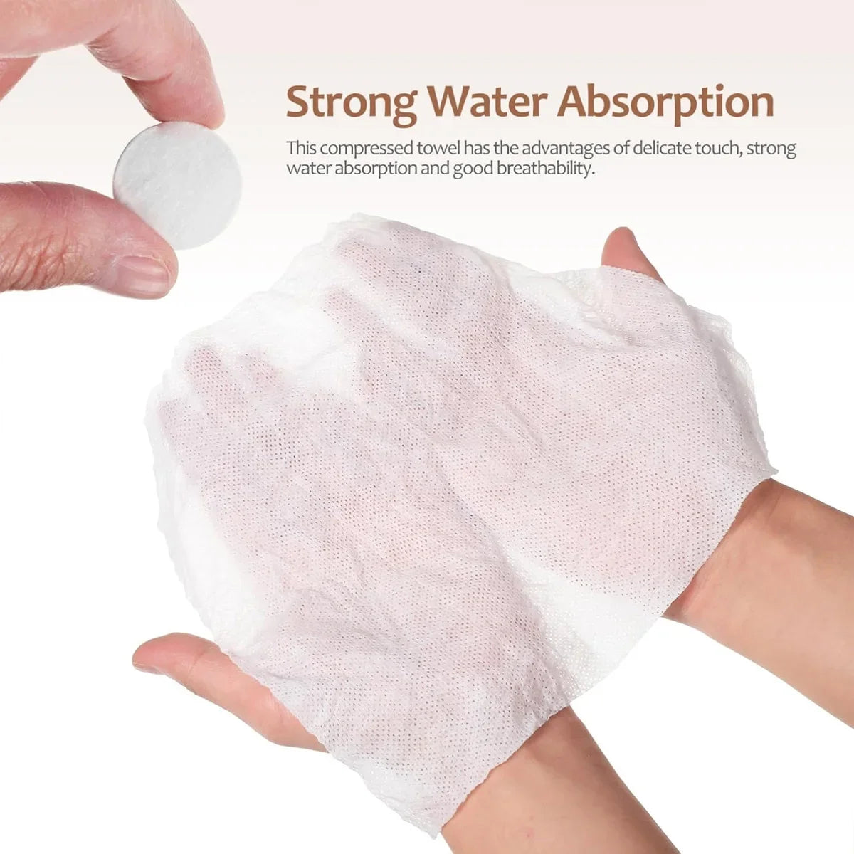 Compressed Towel Disposable Portable Face Towel Cotton Coin Tissue Suitable For Travel Camping Hiking Sports Beauty Salons Zpaxo
