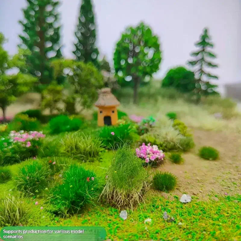 30g/bag Simulated Lawn Sand Table Miniature Landscape Layout With Stone Vegetation DIY Model Mixed With Stone Grass Powder Zpaxo