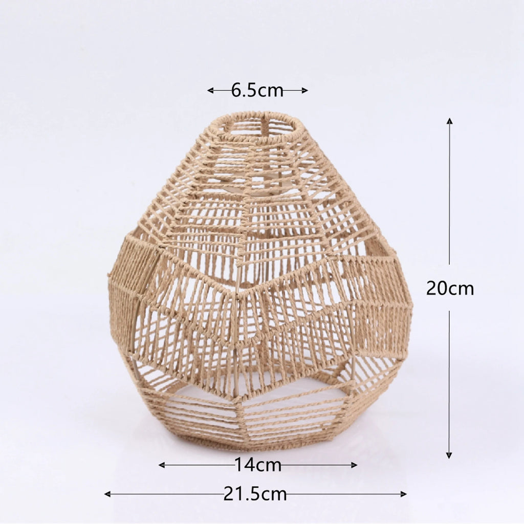 Handwoven Lamp Shade Hanging Light Fixture Cover Lamp Shade Light Fixture Shade Ceiling Light Fixture Kitchen Island Zpaxo