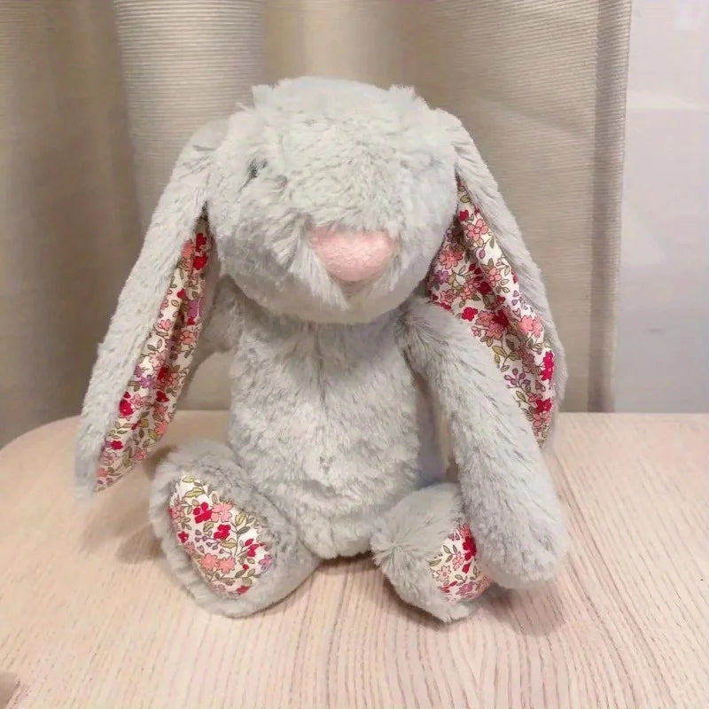 Cute Sitting Long Ear Rabbit Plush Doll Creative Soft Stuffed Anima