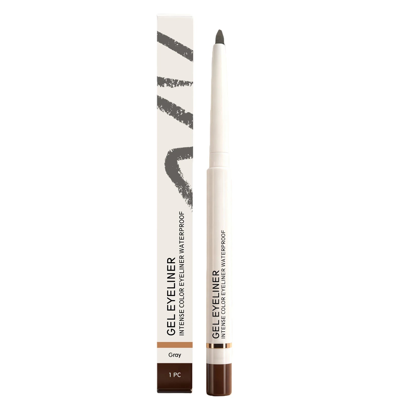 Waterproof Matte Eyeliner Pencil – Long-Lasting & Quick Dry Eyeliner Pencil Zpaxo Grey