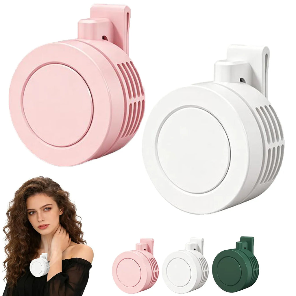 900mah 3 Speeds Portable Mini Clip Fan Hanging Waist Neck Rechargeable Battery Air Cooling for Outdoor Work Hiking Travel ﻿ Zpaxo