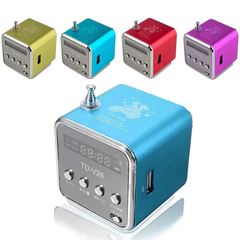 Bluetooth Speaker FM Radio Portable Mini Radio Mini Bluetooth Speaker Voice Suitable For Computer Mobile Phone MP3 Music Voice Zpaxo