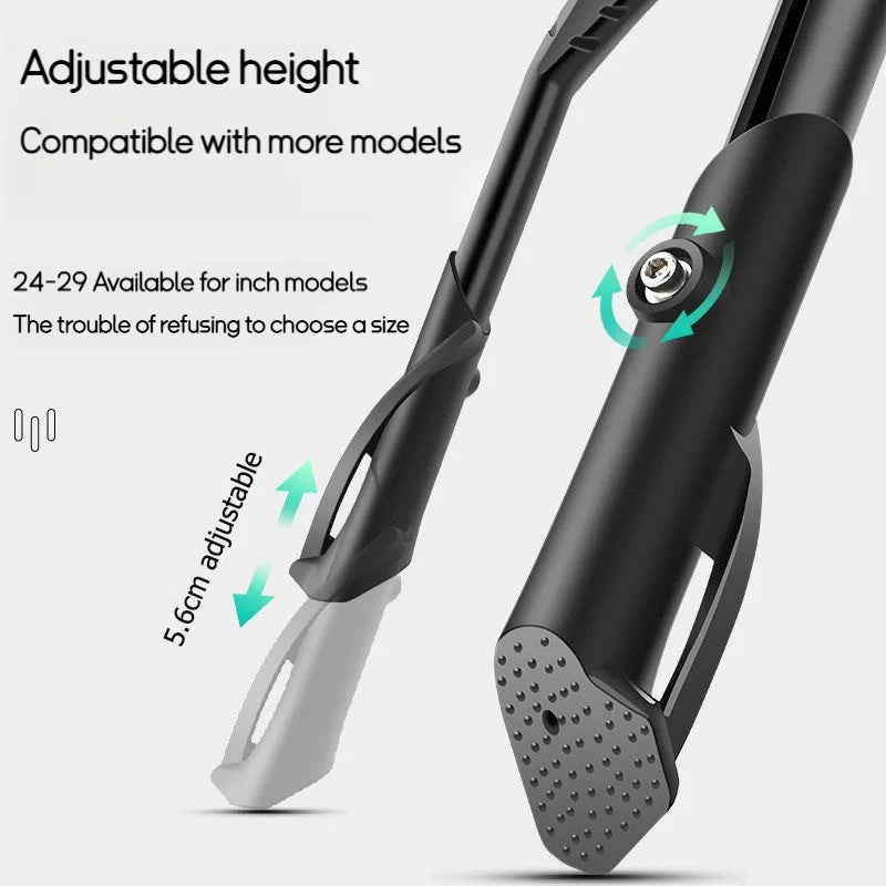 Bicycle Kickstand Bike Parking Rack Support Adjustable Side Kick Stand Foot Brace Bike Holder Footrest Cycling New Replace Parts Zpaxo