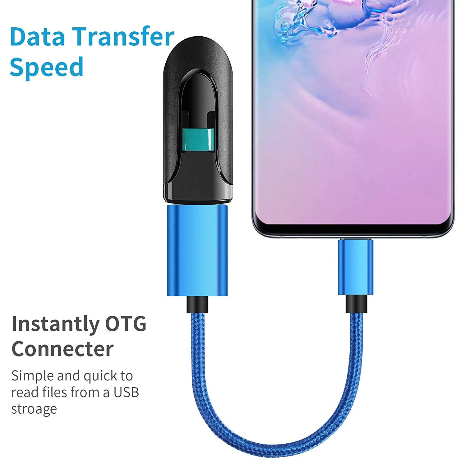 C OTG Cable Adapter USB Type-c Connector Data Converter Macbook Zpaxo