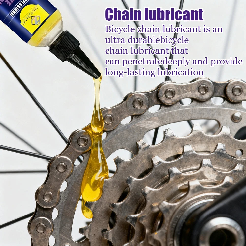 Professional Bike Lubricant Oil All Weather Protection Long Lasting Reduces Friction & Noise - MTB Road Bicycle Maintenance Lube Zpaxo