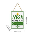 Door Signs Lightweight Metal Summer Quiet Time Sign Indoor Outdoor