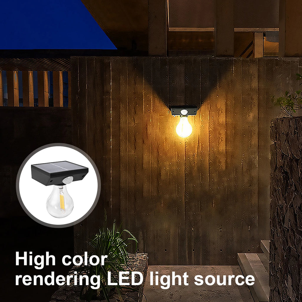 Solar Lamp Outdoor Indoor Bulb Lantern Motion Sensor Wall Light Zpaxo