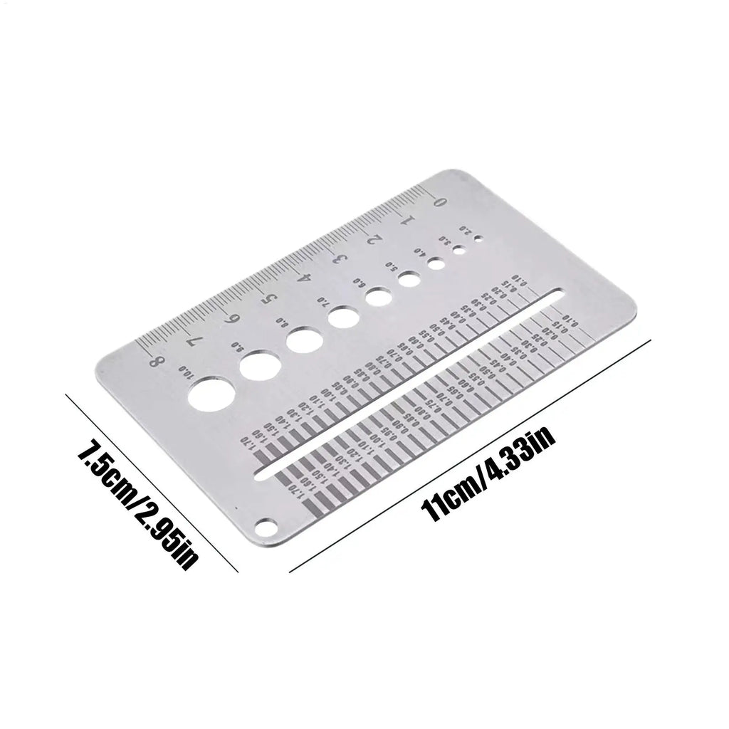 Stainless Steel Crack Width Gauge Card Precision Gap Measuring Tool