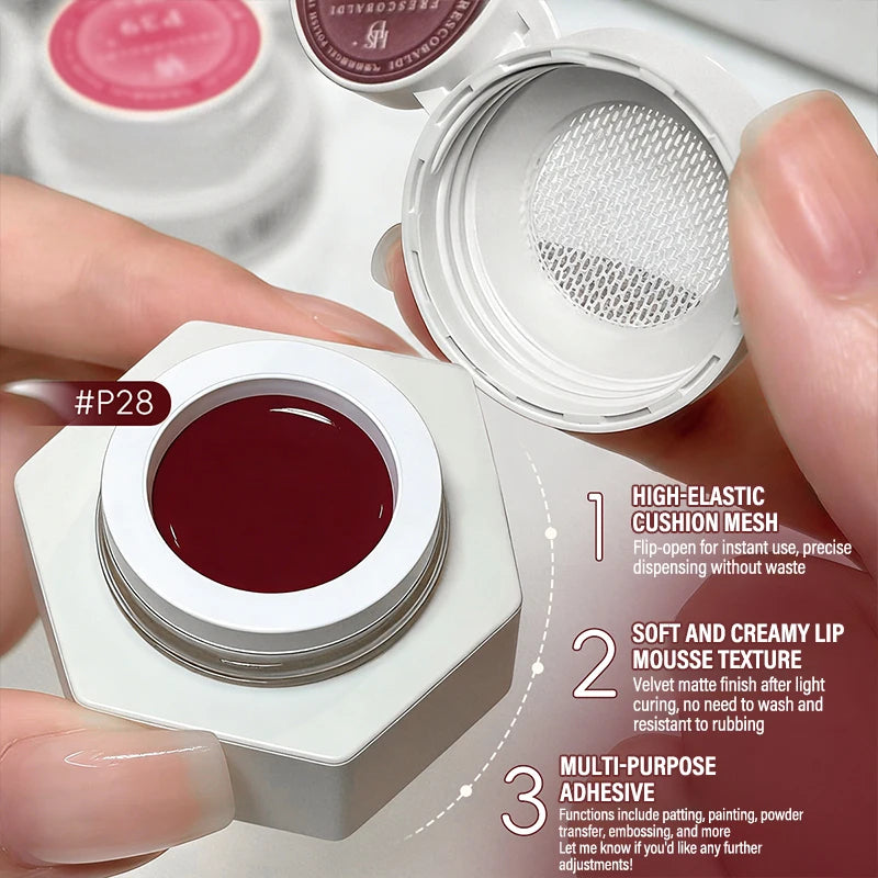 Nail Air Cushion Patting Gel No Wash Saturation Solid Gradient Zpaxo