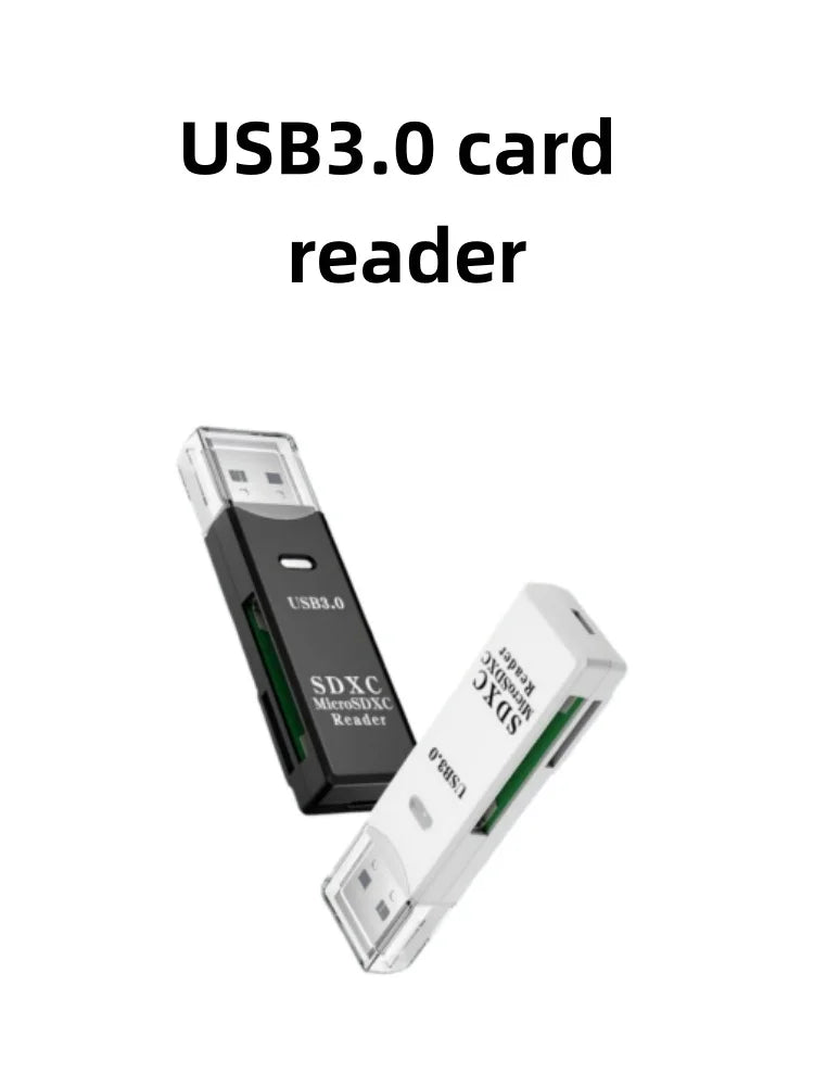 2-in-1 USB 3.0 Micro SD & TF Card Reader Adapter for PC USB Card Reader Zpaxo