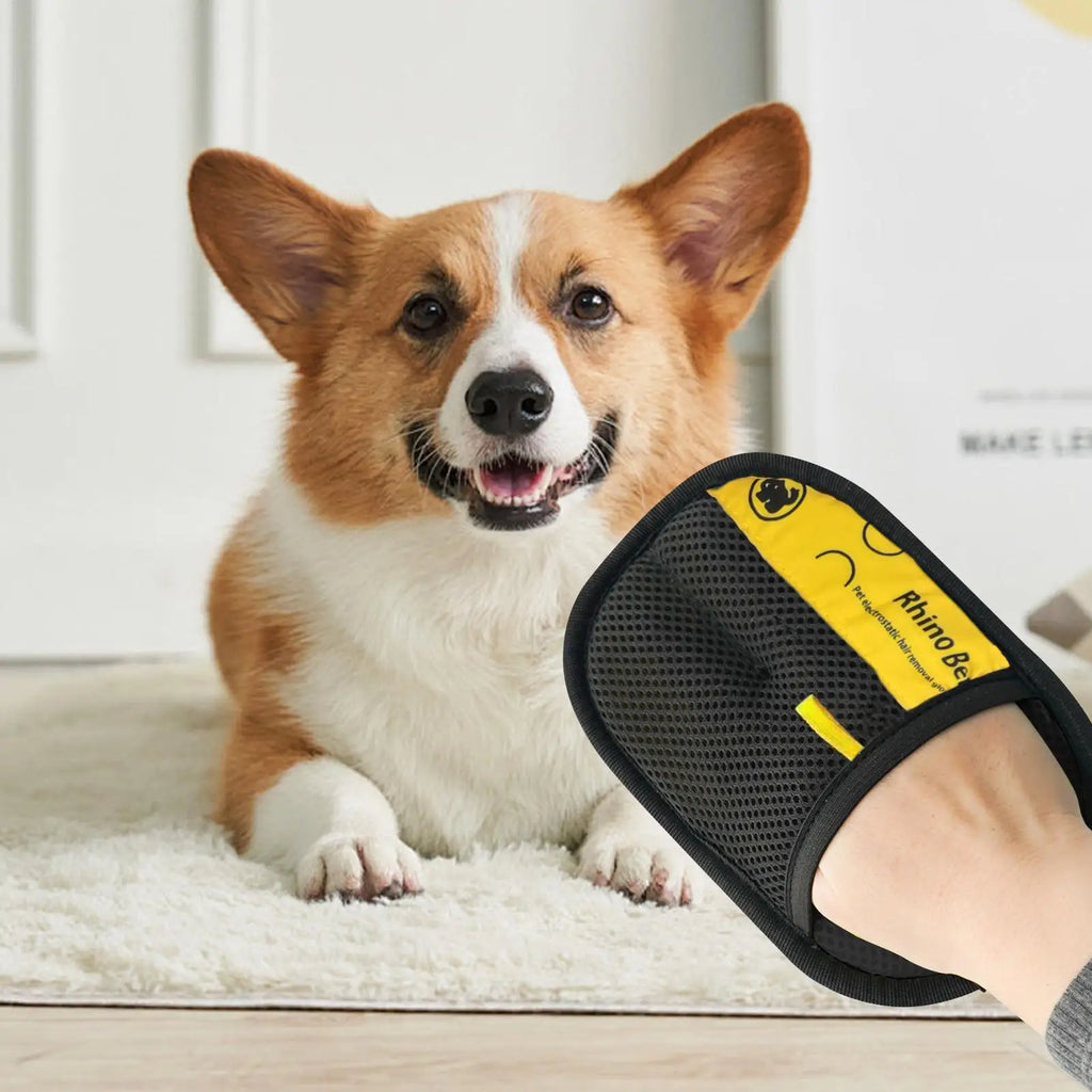 Upgrated Pet Hair Remover Brush Double-sided Deshedding Glove Dog Cat