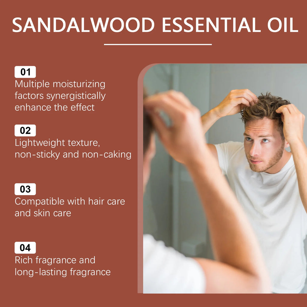 WIYUN Sandalwood Essential Oil – Hair, Body & Massage 50ml Sandalwood Essential Oil Zpaxo