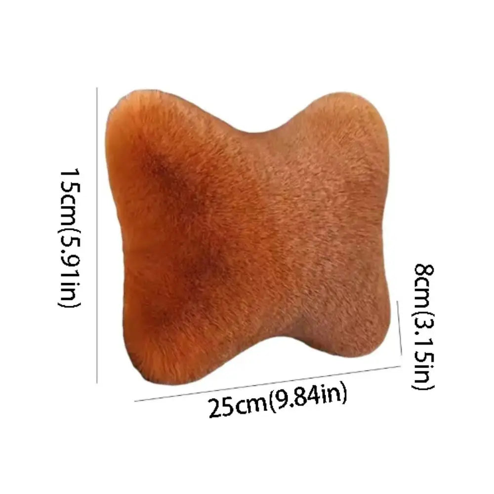 Soft Imitation Rabbit Car Headrest Pillow Cushion Foam Lumbar Zpaxo