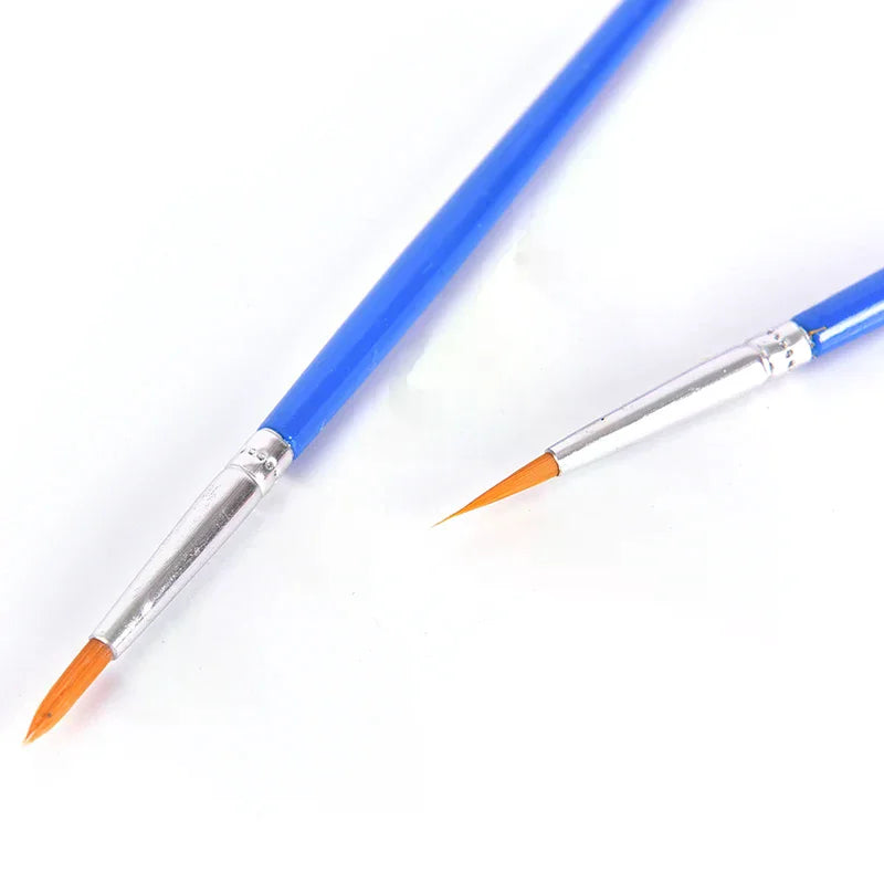 Nylon Hair Artist Paint Brush Acrylic Watercolor Round Fine Hand Zpaxo