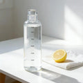 Time Marker Water Bottle Plastic Leakproof Shatterproof Lightweight