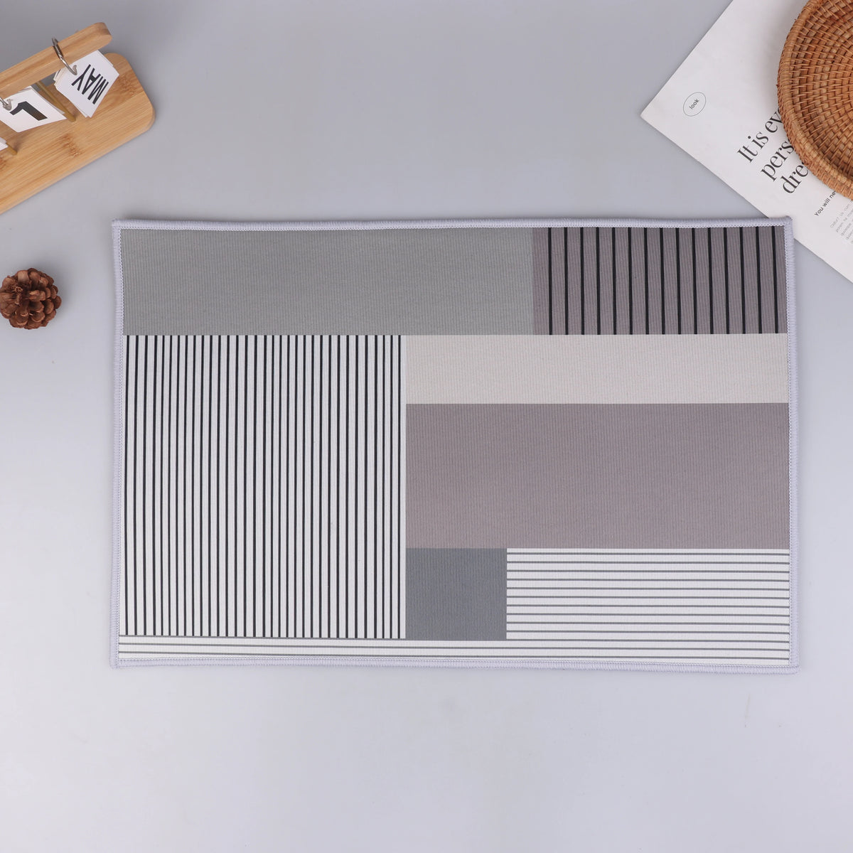 Simple Diatomite Bathroom Mat Household Doorway Water-absorbent Zpaxo A2