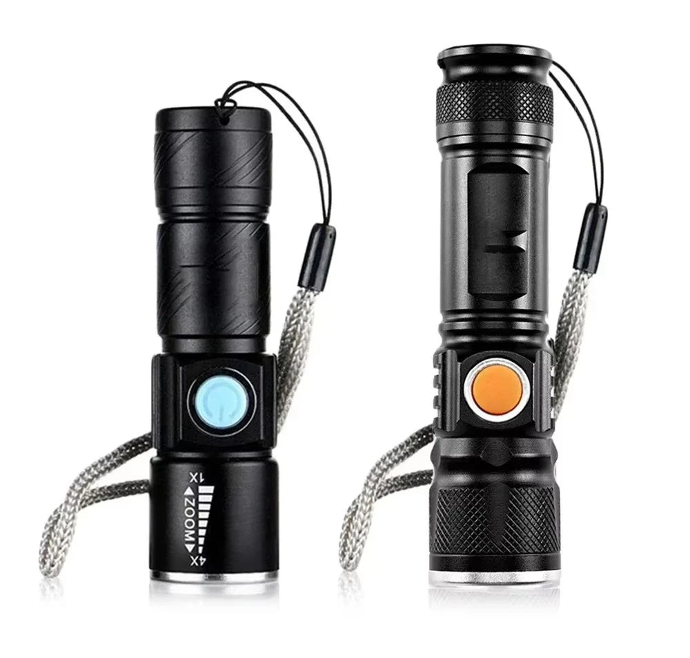 ESMARTER 3800 Lumen Zoomable LED Flashlight – USB Rechargeable