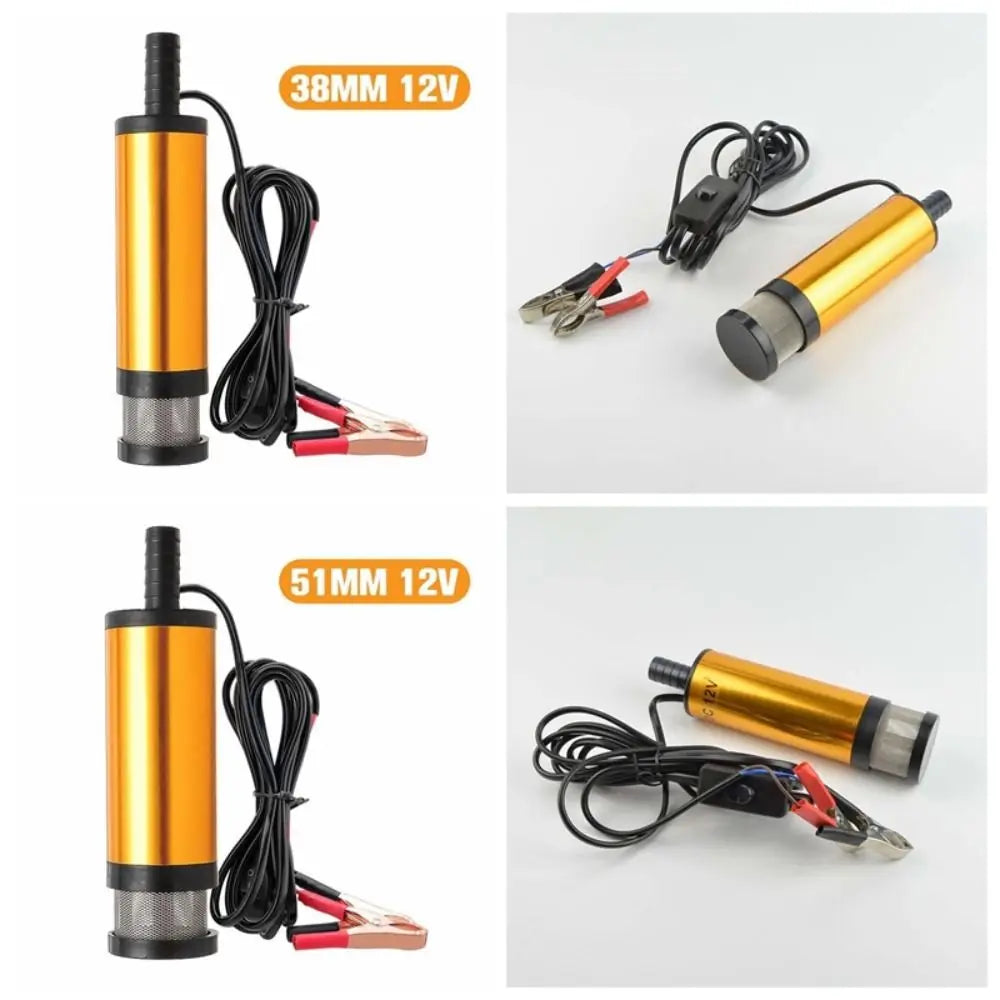 Hand Pump Aluminum Alloy Oil Suction Pump ABS DC12V Fuel Transfer Pump 12L/min 32L/min Electric Oil Tool Motorcycle Zpaxo