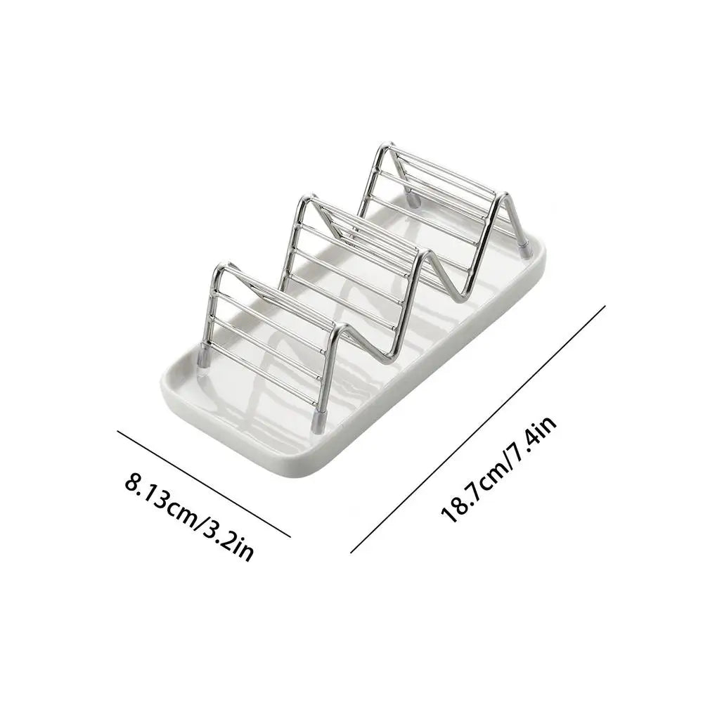 Draining Soap Dish Stainless Steel Self Tray Shampoo Bar Holder