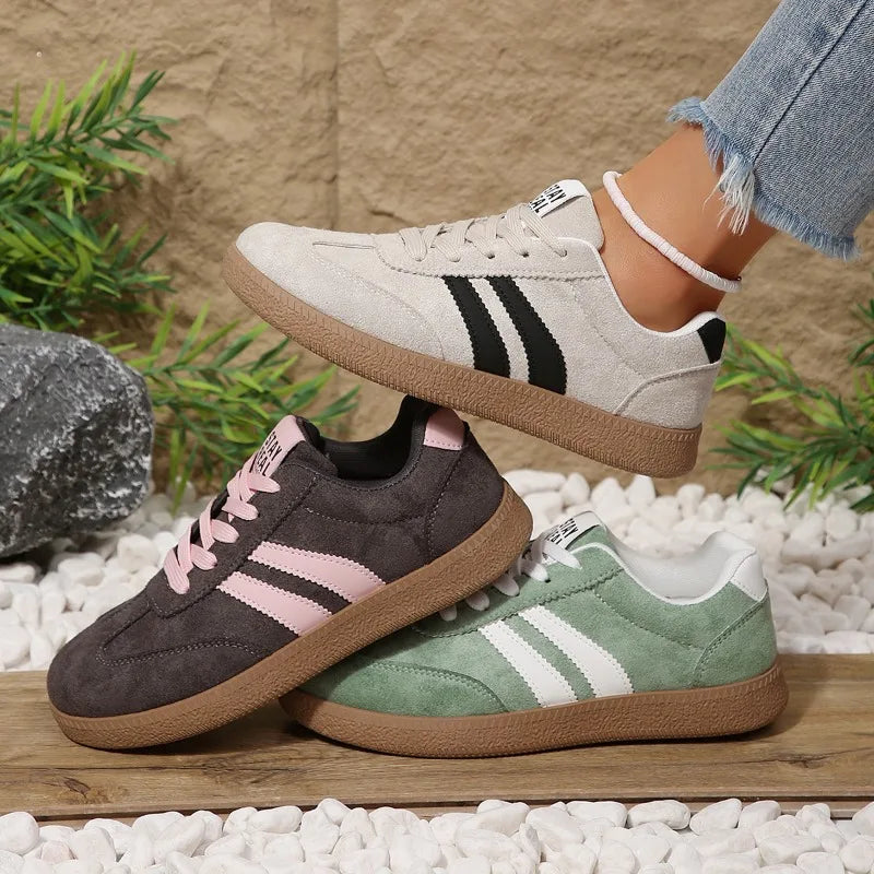 Women's Spring Autumn Fashionable Stripe Embellishment Comfortable Zpaxo