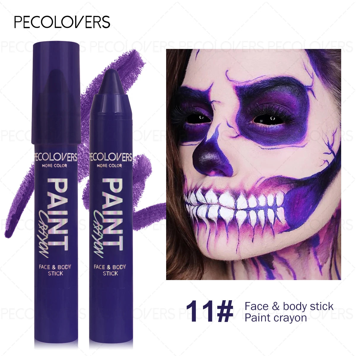 1Pc Body Painting color pen, Halloween Makeup Pen, Cream Like, Waterproof, Easy to Color, Carnival/Mardi Gras/Masquerade Zpaxo 11