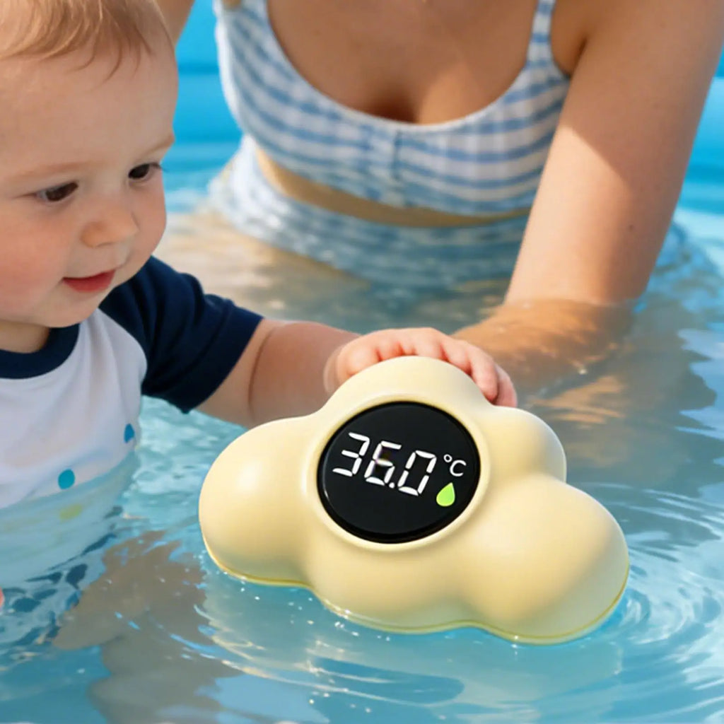 Baby Bath Thermometer Floating Water Cloud Shape Digital Temperature