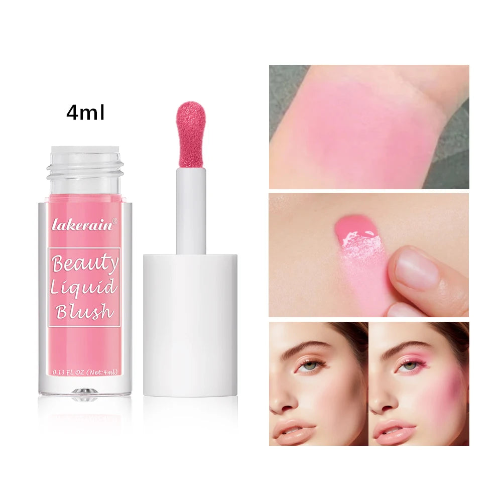 Beauty Liquid Blush Velvet Matte Blusher Face Pigment Lasting Waterproof Natural Cream Cheek Tint Orange Peach Maquiagem 4ml Zpaxo