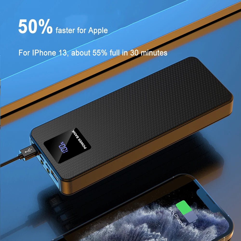 DIY Power Bank Case Fast Charging Battery Storage Box Quick Charge PD22.5W Case for Flat /Pointed 6x18650 Battery Holder Zpaxo