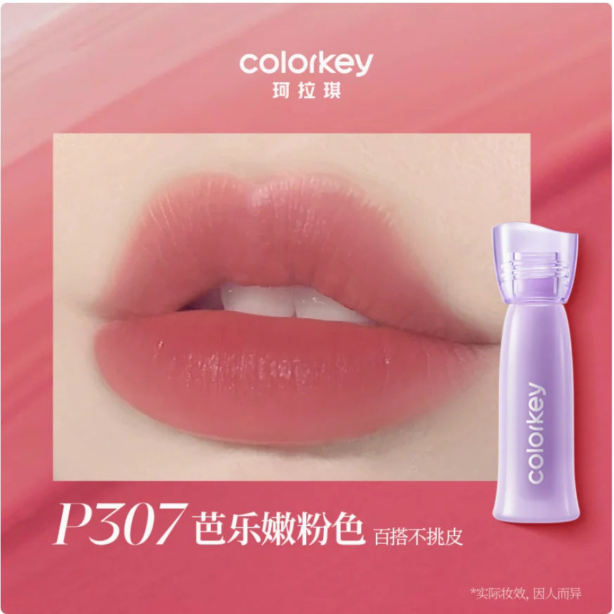 Shades COLORKEY Light Matte Soft Water Tint Liquid Lipstick Lipgloss Zpaxo P307