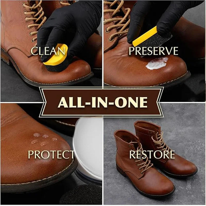 Lanolin Leather Shoe Nourishing Cream,Shoe Conditioner Balsam for Waterproof &Shining,Leather Care Wax for Shoes ,Boots, Bags Zpaxo