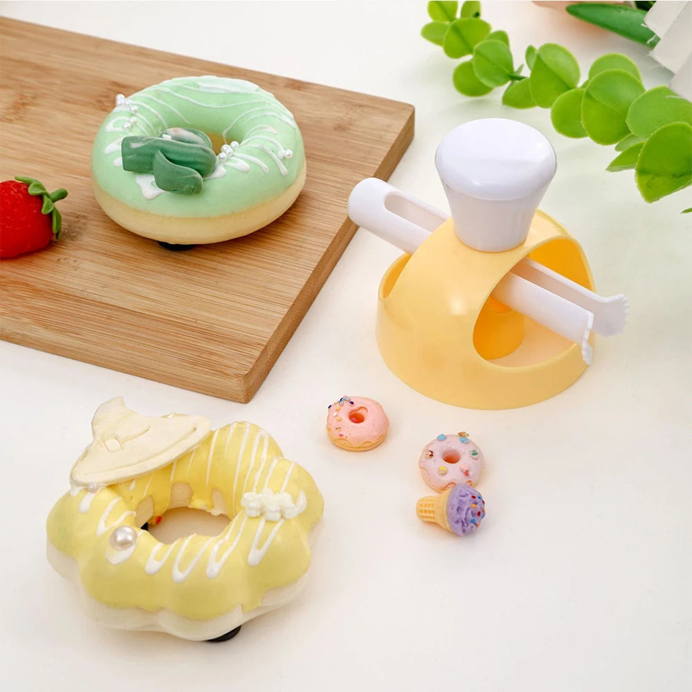 Plastic Donut Mold DIY Doughnut Cake Decorating Tools Dough Maker Desserts Bread Cookie Cutter Kitchen Baking Tools Zpaxo