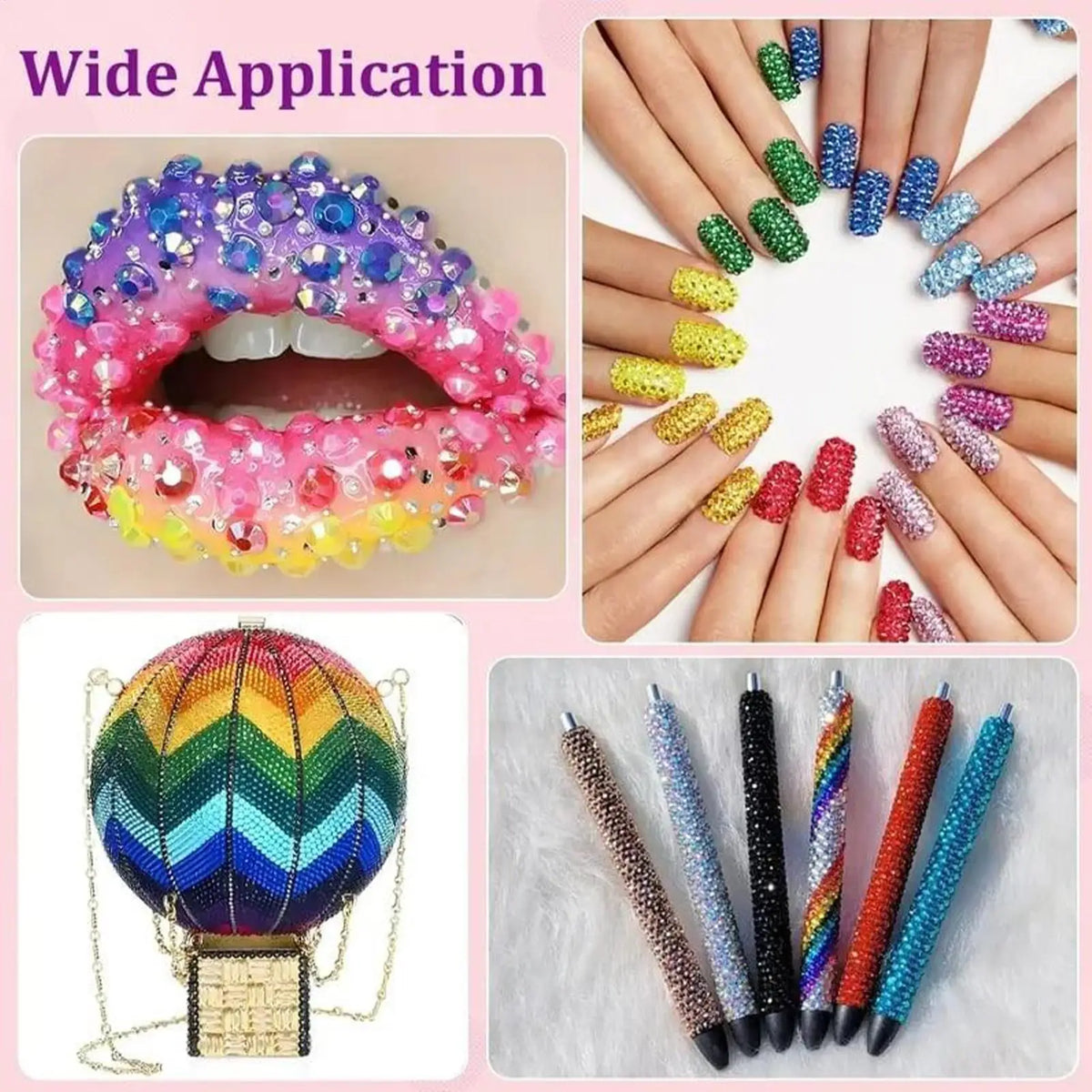 Rhinestone Bedazzling 40 Colors 32000 Jelly Gems Nail Art Decoration Zpaxo