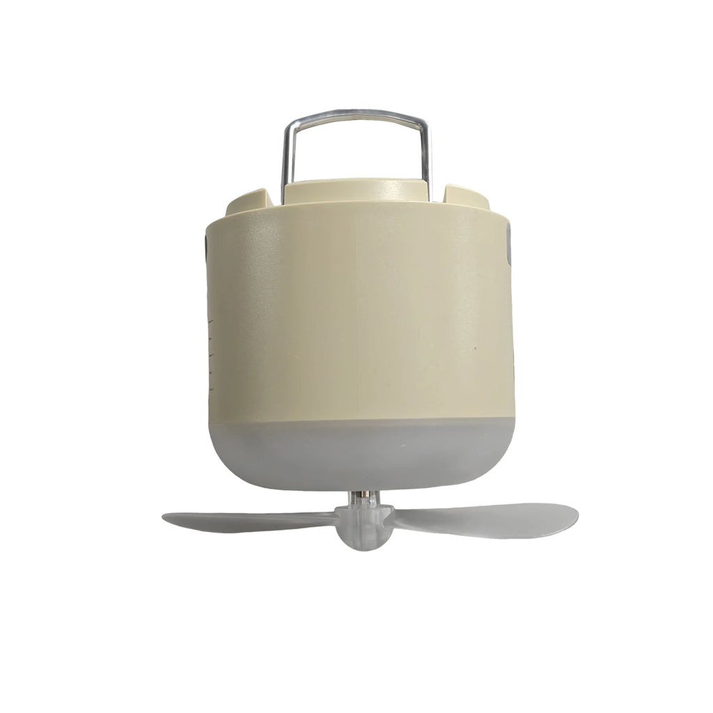 3 In1 USB Rechargeable Dimmable Canopy Fans LED Lights Hanging Tent