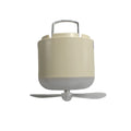 3 In1 USB Rechargeable Dimmable Canopy Fans LED Lights Hanging Tent