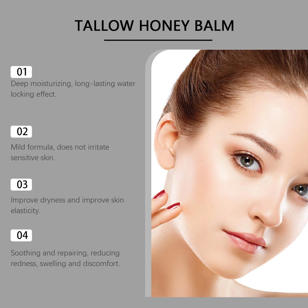 Honey tallow moisturizing cream nourishes and cares for skin elasticity, moisturizing and moisturizing skin daily care applicati Zpaxo