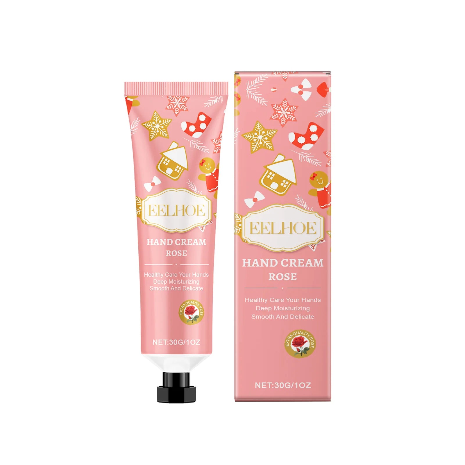 Eelhoe Moisturizing Hand Cream Set – Plant Extracts, 30g Hand & Foot Cream Zpaxo rose
