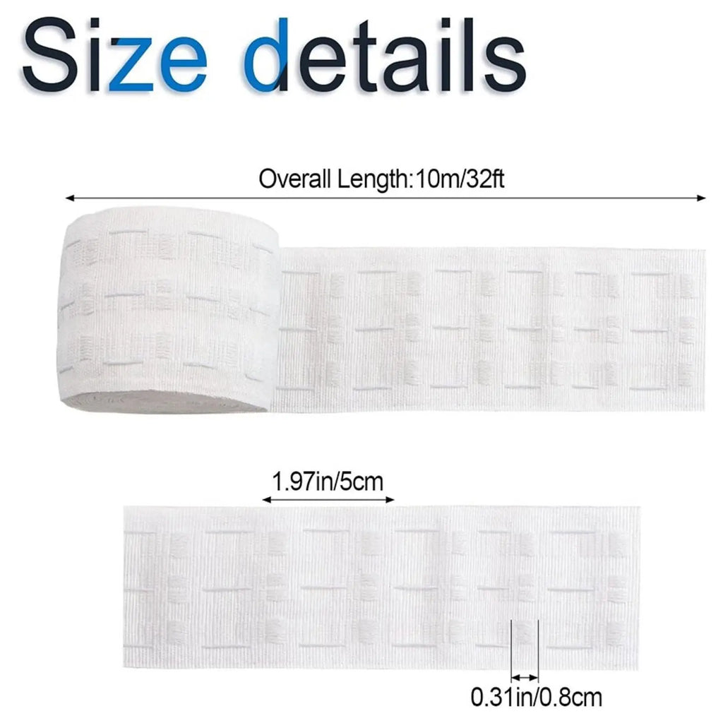 Curtain Stains Tape Professional Curtain Accessories for Bathroom Windows Zpaxo