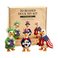 Beaded Animal Craft Patriotic Duck DIY Beading Kits Handmade Adults
