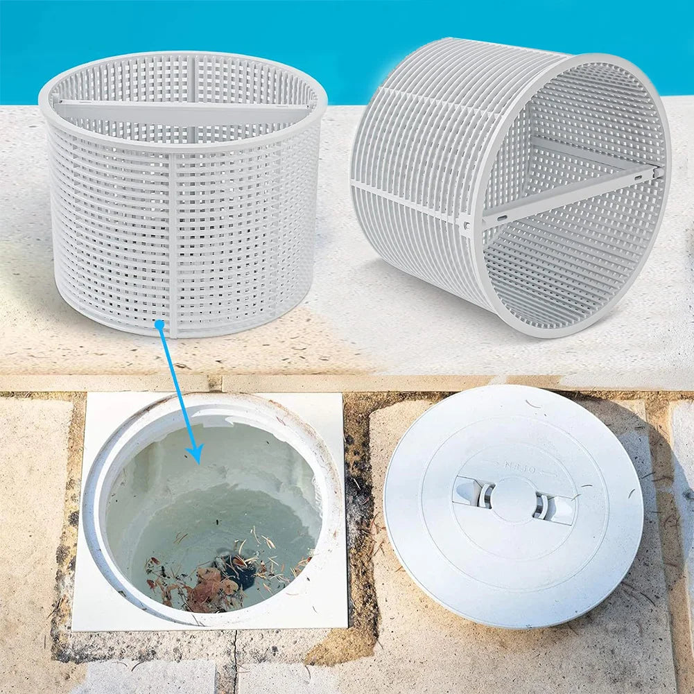 Pool Skimmer Basket Replacement For Hayward SPX1082 B-152 Above Ground Pool Skimmer Basket Handle Swimming Pool Cleaning Tool Zpaxo